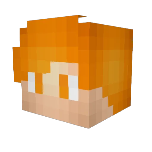 69843 Minecraft avatar head, 3D render