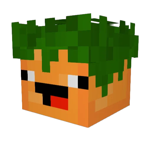 69AngelaMerkel Minecraft avatar head, 3D render