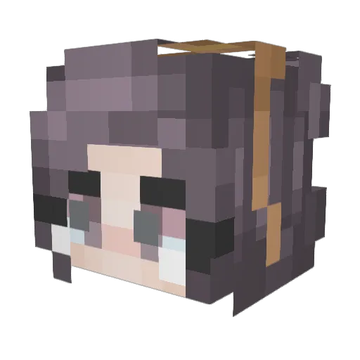 69AnimeGurl69 Minecraft avatar head, 3D render