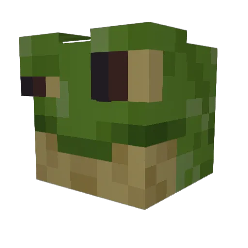 69Bubba Minecraft avatar head, 3D render