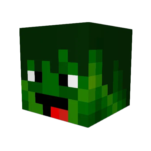 69Danny69 Minecraft avatar head, 3D render