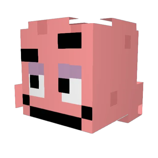 69LaZone Minecraft avatar head, 3D render