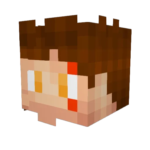 69Lars69 Minecraft avatar head, 3D render