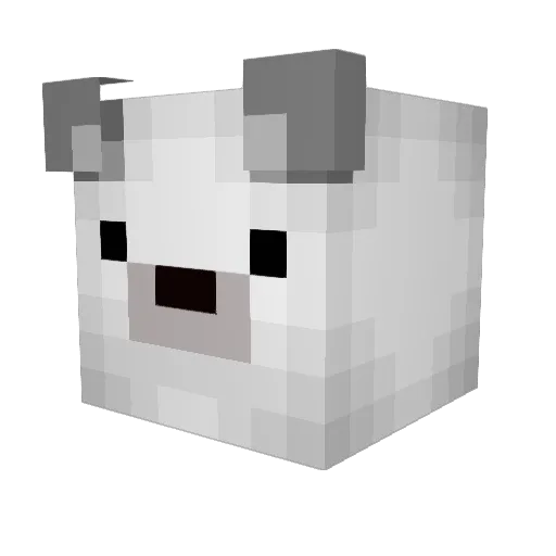 69_A_Porcupine Minecraft avatar head, 3D render
