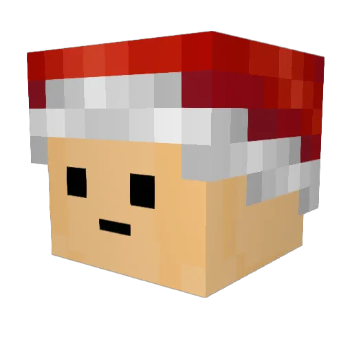 69_KisaMC Minecraft avatar head, 3D render