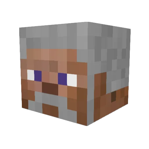 69_NoobMaster_69 Minecraft avatar head, 3D render