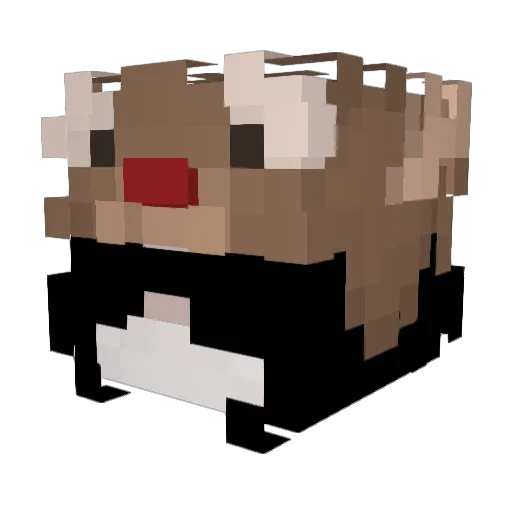 69angela Minecraft avatar head, 3D render