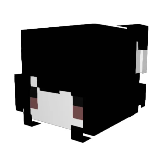 69bby Minecraft avatar head, 3D render