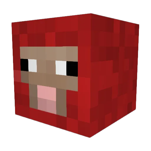 69che Minecraft avatar head, 3D render