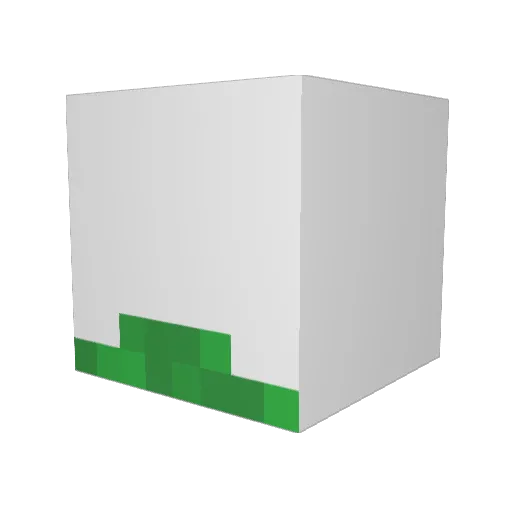 69float Minecraft avatar head, 3D render