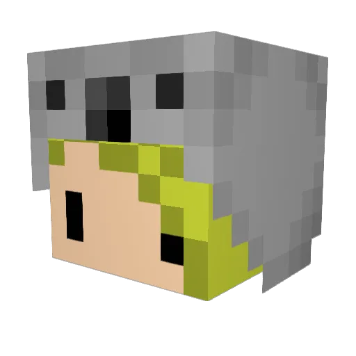 69gs Minecraft avatar head, 3D render