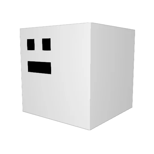 69kn Minecraft avatar head, 3D render