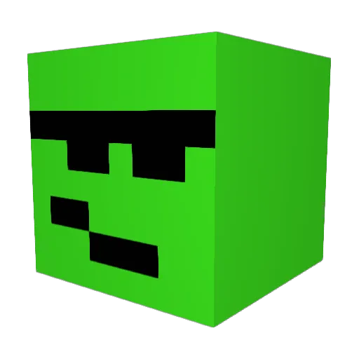 69mss Minecraft avatar head, 3D render
