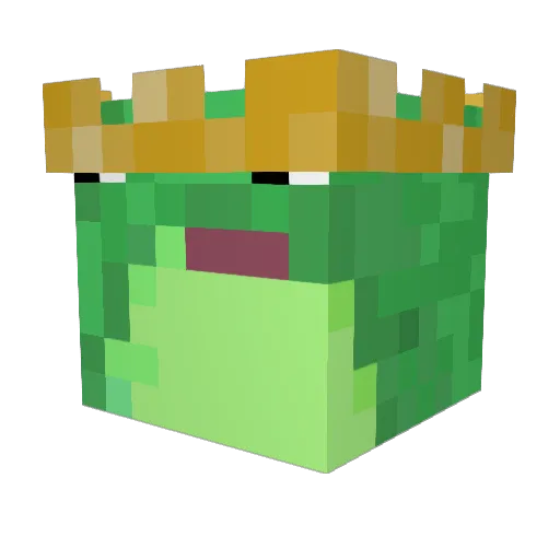 69p_ Minecraft avatar head, 3D render