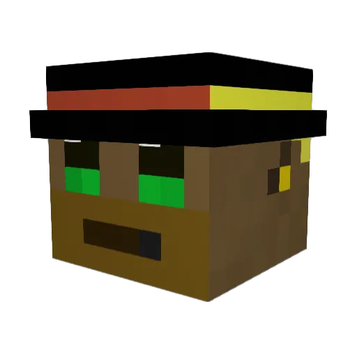 69pln Minecraft avatar head, 3D render