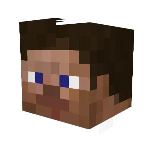 69sensy Minecraft avatar head, 3D render