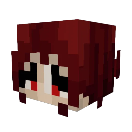 69teh Minecraft avatar head, 3D render