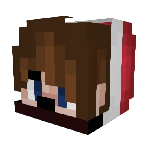 69xdragoness69 Minecraft avatar head, 3D render