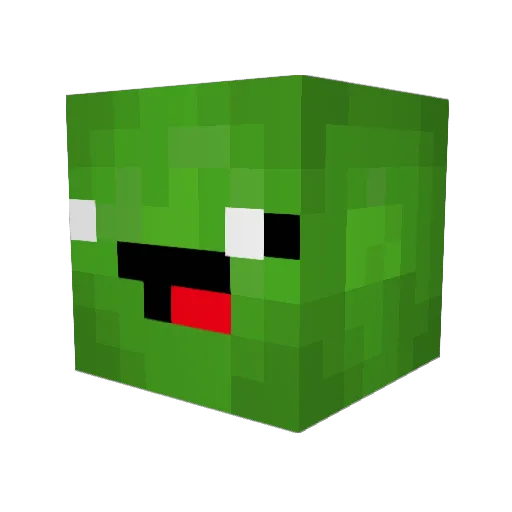 69zq_ Minecraft avatar head, 3D render