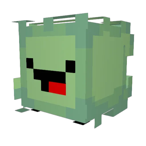 6Ali Minecraft avatar head, 3D render
