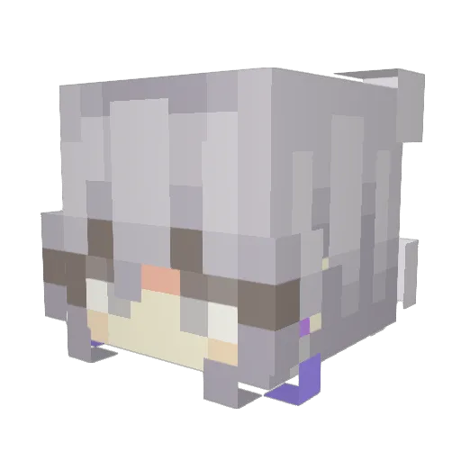 6Alinspace9 Minecraft avatar head, 3D render