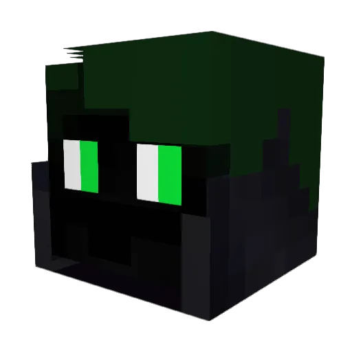 6CHD Minecraft avatar head, 3D render