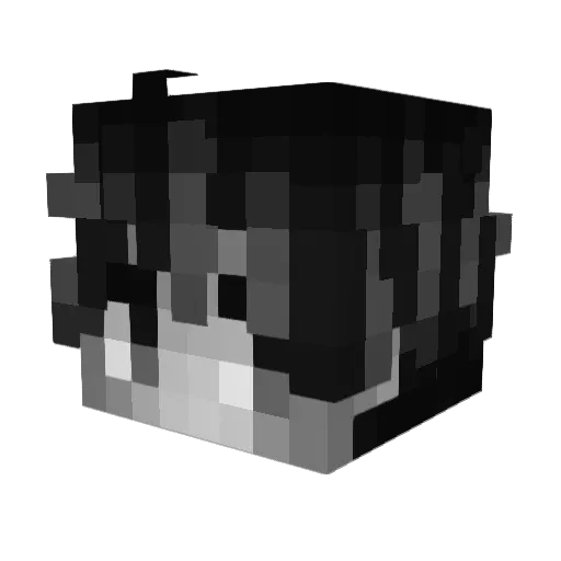 6Domi Minecraft avatar head, 3D render