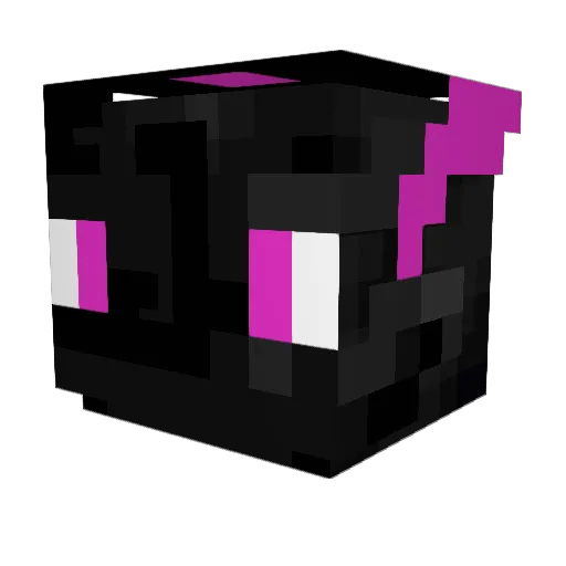 6FF91 Minecraft avatar head, 3D render