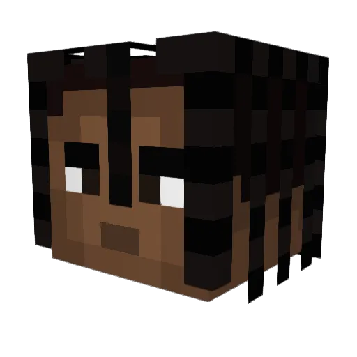 6ImABot9 Minecraft avatar head, 3D render