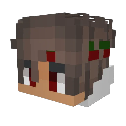6Ls Minecraft avatar head, 3D render
