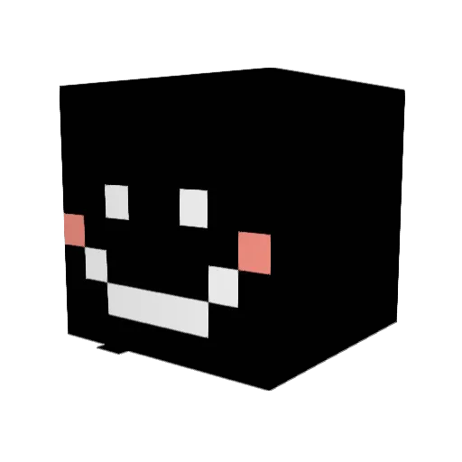 6MD Minecraft avatar head, 3D render