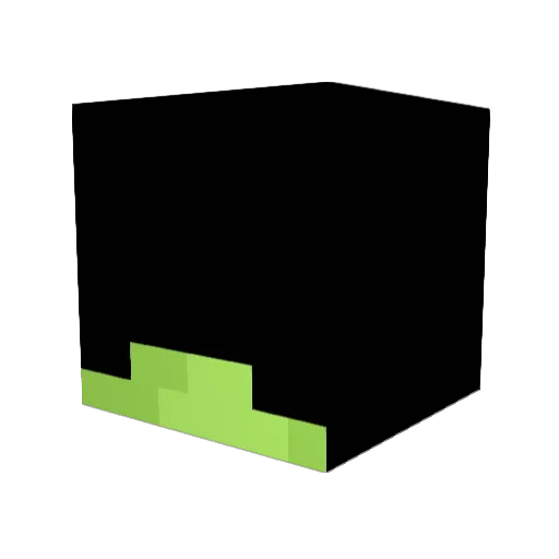 6Mike_Wazowski9 Minecraft avatar head, 3D render