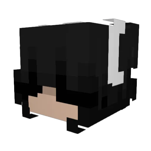 6Mrmeowskii Minecraft avatar head, 3D render