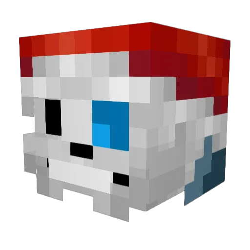 6NightRain9 Minecraft avatar head, 3D render
