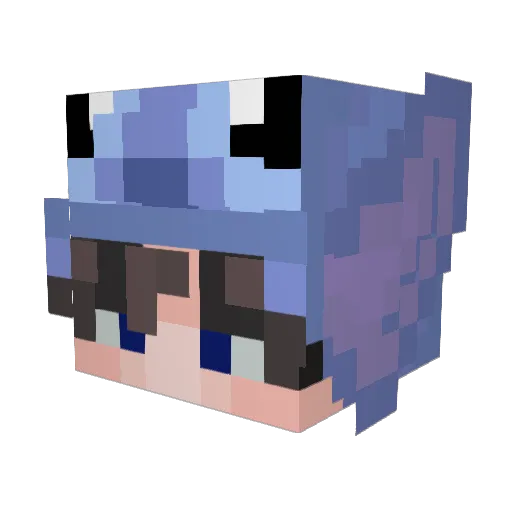 6SEVENDAR Minecraft avatar head, 3D render