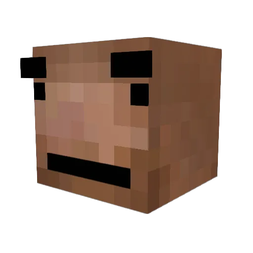 6Silas Minecraft avatar head, 3D render