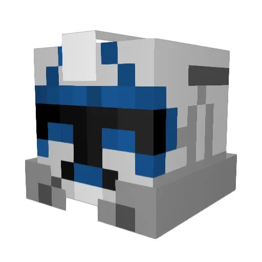 6T_Rex9 Minecraft avatar head, 3D render