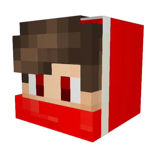 6TheDevil6 Minecraft avatar head, 3D render
