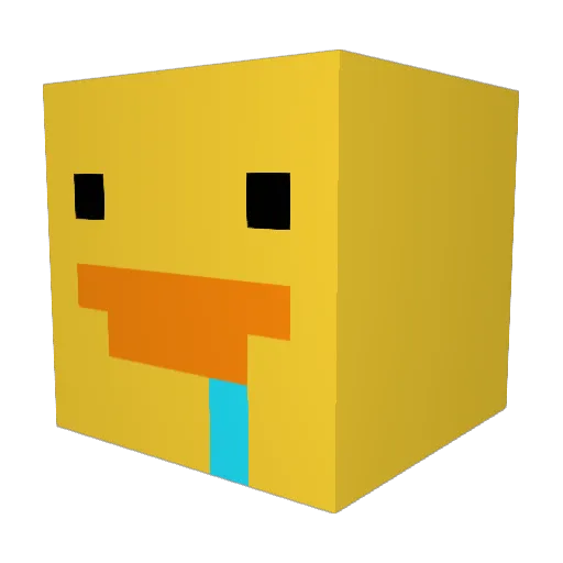 6Vertex9 Minecraft avatar head, 3D render