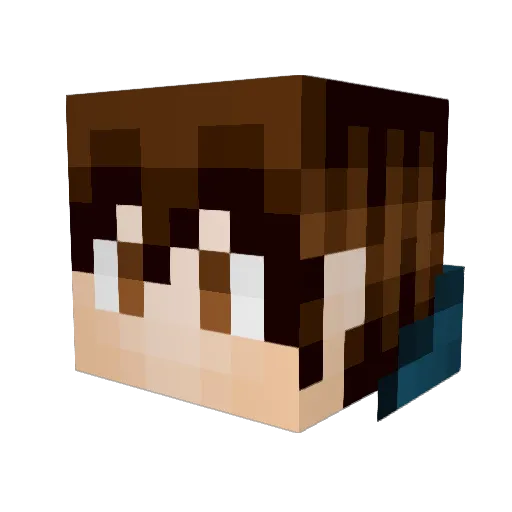 6XIAO6 Minecraft avatar head, 3D render