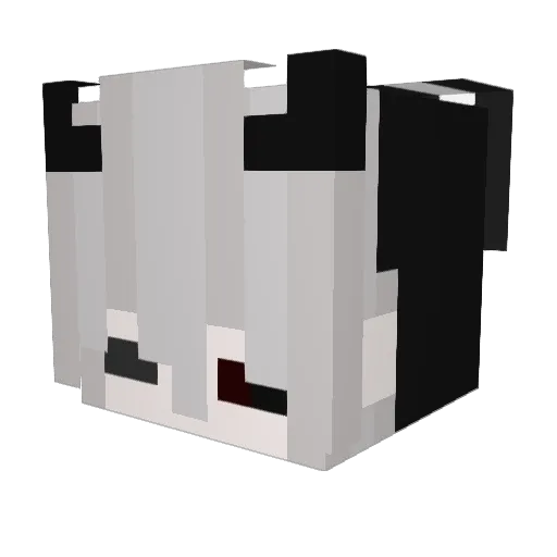 6_Dozy_9 Minecraft avatar head, 3D render