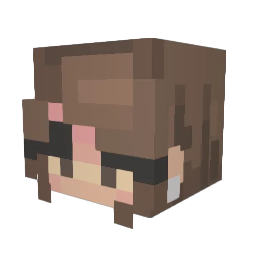6_Marzipan_6 Minecraft avatar head, 3D render