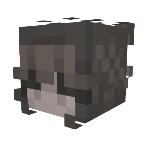 6_dew Minecraft avatar head, 3D render