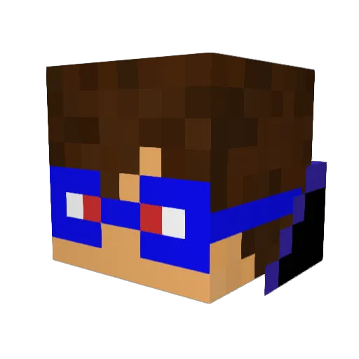 6a6f68616e6e6573 Minecraft avatar head, 3D render