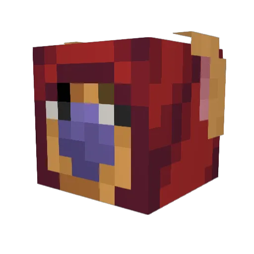 6a6ylllka Minecraft avatar head, 3D render