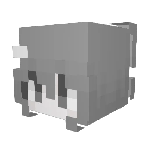 6abe Minecraft avatar head, 3D render