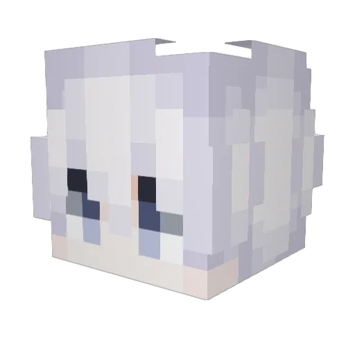 6altah Minecraft avatar head, 3D render