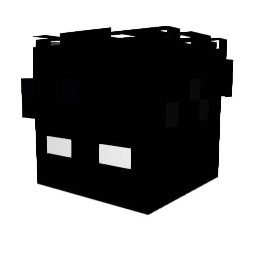 6am_ Minecraft avatar head, 3D render