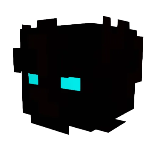 6atcha Minecraft avatar head, 3D render