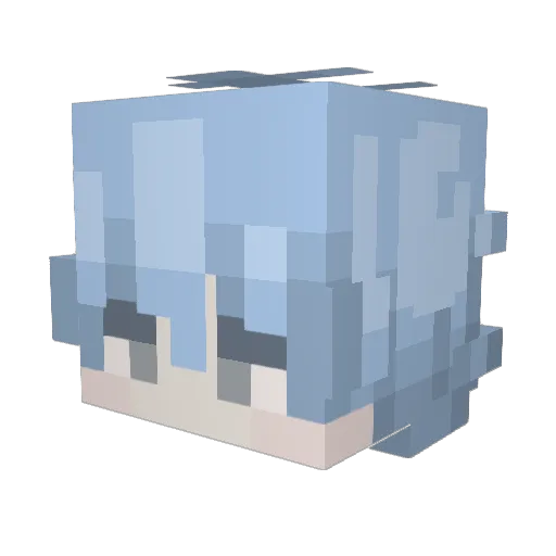 6boost Minecraft avatar head, 3D render